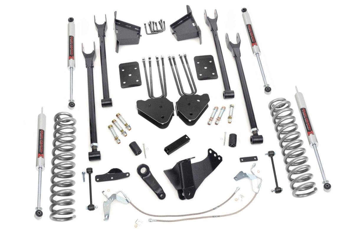 Ford F-350 Super Duty Suspension Lift Kit - Rough Country - 8 Inch Lift | 4 Link | M1 - '08-'10